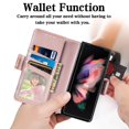 thumbnail image 3 of TECH CIRCLE for Samsung Galaxy Z Fold 4 Case, PU Leather Wallet Flip Book Case with S Pen Holder Kickstand RFID Blocking Credit Card Holder Shock-Absorbing Protective Case, Rosegold, 3 of 10