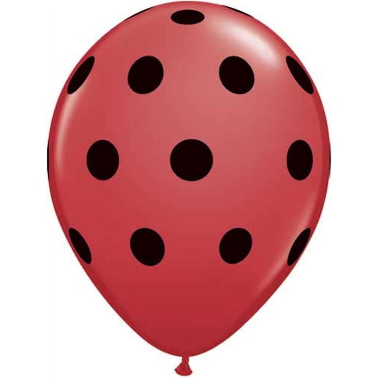 24-Pack Red Watermelon Latex Balloons – Mixed Green, Red, Polka Dot & Agate For Summer Parties
