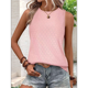 thumbnail image 4 of Camisas Casuales de Verano para Mujer, con Cuello Redondo y Mangas , Color Rosa Talla S, 4 of 7