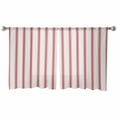 thumbnail image 3 of Red Striped Sheer Curtains 54 Inches Length 2 Panels Set, Window Sheer Curtains for Living Room/Bedroom, Red White Stripes Farmhouse Light Filtering Rod Pocket Curtain 52'' x 54'' x 2, 3 of 7
