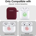 thumbnail image 2 of Funda para Airpods Filoto Silicone Burgundy para Airpods 2 y 1, 2 of 6