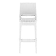 thumbnail image 3 of Compamia Jamaica Tabouret de Bar de Patio en Résine Aspect Osier de 30 Pouces Blanc, 3 of 9