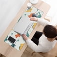 thumbnail image 3 of Long Mouse Pads for Desk,Light Green Dinosaurs Leaves Pattern Desk Mats on Top Of Desks, Desk Mouse Pad Extra Large with 3mm Non-Slip Base and Stitched Edge for Gaming,Office,Work,Home 31.5"x11.8", 3 of 6