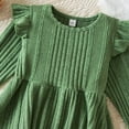 thumbnail image 3 of KidsGirls Christmas Dress Crew Neck Long Sleeve Dress Girls Winter Dress Girls Christmas Outfit Girl Dresses Size 3-4 Years, 3 of 8