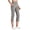 Gray, variant on Womens High Waist Summer Yoga Capri Leggings Casual Athletic Style Side Pockets Elastic Waist Slim Shaping Lightweight Breathable Fabric Fitness Workout Cropped Active Pants