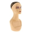 thumbnail image 2 of Female Mannequin Head with Netted Cap Realistic Head Circumference 53cm Practical Multipurpose Display Props for Store, Shopping Mall Style C, 2 of 9