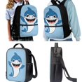 thumbnail image 2 of Jeiento Shark Backpack for Boys 17 Inch School Bag with Lunch Box Set 4 Piece Kids Cute Bookbag with Lunchbox Pencil Case Water Bottle Sleeve Blue Elementary Middle Schoolbag, 2 of 7