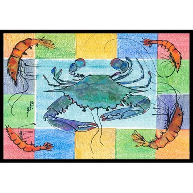 Carolines Treasures 8040-MAT Tapis Intérieur Ou Extérieur Crabe - 18 x 27 Po.