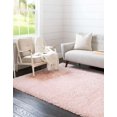 thumbnail image 4 of Rugs.com Infinity Collection Solid Shag Area Rug 2' x 3' Pink Lace Shag Rug Perfect for Living Rooms, Large Dining Rooms, Open Floorplans, 4 of 5