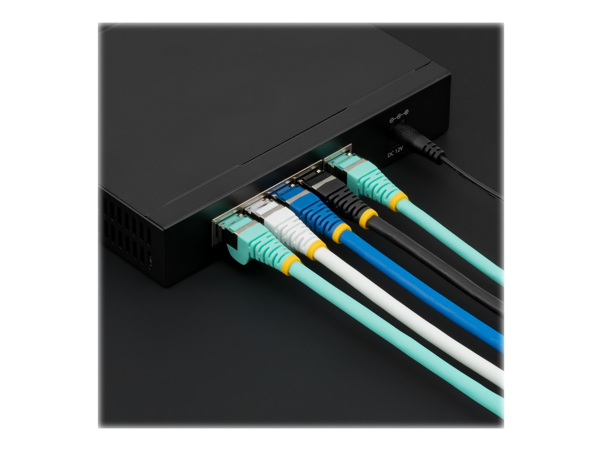 StarTech 10ft CAT6a Ethernet Cable - Low Smoke Zero Halogen (LSZH) - 10 Gigabit 500MHz 100W PoE RJ45 S/FTP White Network Patch Cord Snagless w/Strain Relief (NLWH-10F-CAT6A-PATCH)