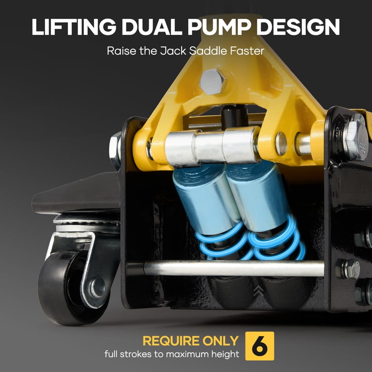 Naipo 3-Ton Low Profile Floor Jack with Dual Piston Pump photo 3