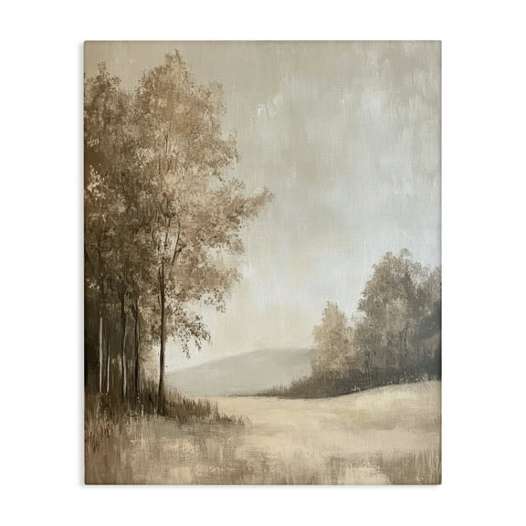 Stupell Industries Country Nature in Winter Landscape & Nature Painting Wrapped Canvas Canvas Art Print Wall Art, 16 x 20