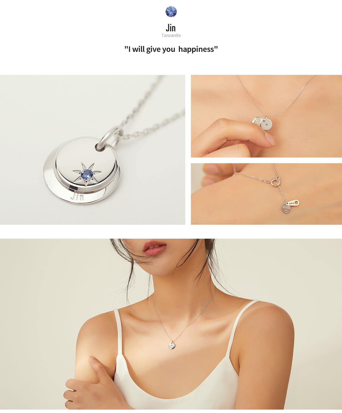 BTS | STONEHENgE Moment of Light Jewelry Necklace Birth Jin