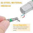 thumbnail image 4 of Uxcell 5pcs Hex Screwdriver Bit H6 1/4" Hex Shank 25mm/1" Length Magnetic Hexagonal Head Bits S2 Steel Electric Screw Driver Bit, 4 of 6