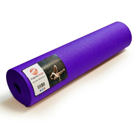 Dragonfly Studio Deluxe Sticky Yoga Mat, 6mm