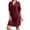 D Red, variant on Adeawade Women'S Dresses Short Sleeve Linen Dress V Neck Solid Color Loose Beach Dress Simple Style Cute Daily Wear Blue L