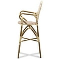 thumbnail image 4 of Bowery Hill 30" Wicker Bar Stool in Red and Beige, 4 of 8
