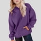 thumbnail image 1 of Sudadera deportiva informal de manga larga de color liso para niños, blusa de poliéster con capucha y mangas largas con insertos en los hombros., 1 of 6