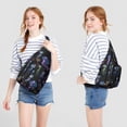 thumbnail image 4 of 4-Pockets Cross Body Bags for Woman Men,Cute Sea Life Sling Bag Chest Bag with Adjustable Strap Women's Crossbody Bags for Outdoors Hiking Traveling, 4 of 4