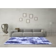 thumbnail image 3 of Ahgly Company Indoor Square Abstract Blue Modern Area Rugs, 7' Square, 3 of 4