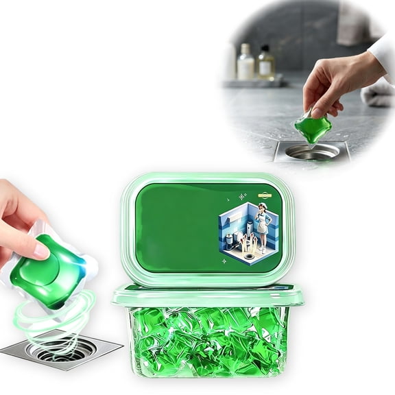 Strong Drain Deodorizer Odor Eliminator, Odor Eliminator Gel Antiodor Beads for Sewers, Drain Cleaner and Deodorizer for Bathroom Kitchen