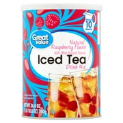Great Value Natural Raspberry Flavor Iced Tea Drink Mix, 26.8 oz