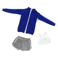 thumbnail image 1 of Moda 1/6 Escala Ropa de Muñecas Femeninas, Figuras de Mujeres Ropa de Muñecas Figura Femenina Ropa para Figuras de Acción Femeninas de 12 Pulgadas Acc Azul Hugo Traje de muñeca femenina, 1 of 7