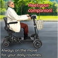 thumbnail image 4 of Dragon Mobile EX 4 Wheel Compact Mobility Scooter for Adults & Seniors - Airline & Cruise Suitable Power Scooter with Foldable Wide Seat - Blue, 4 of 6