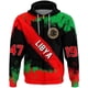 thumbnail image 3 of Sudadera con capucha y cremallera con el emblema nacional de Libia y la bandera de Libia para hombre, ropa informal, sudadera deportiva para niño, 3 of 4