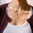 thumbnail image 4 of Sunyuer Golden Sun & Moon Layered Pendant Necklace - Celestial Elegance for Every Occasion, 4 of 6