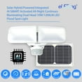 thumbnail image 2 of eLEDing 5th Gen Hybrid Microgrid AI Smart Twin LED Solar Flood Light in Ivory, 2 of 8