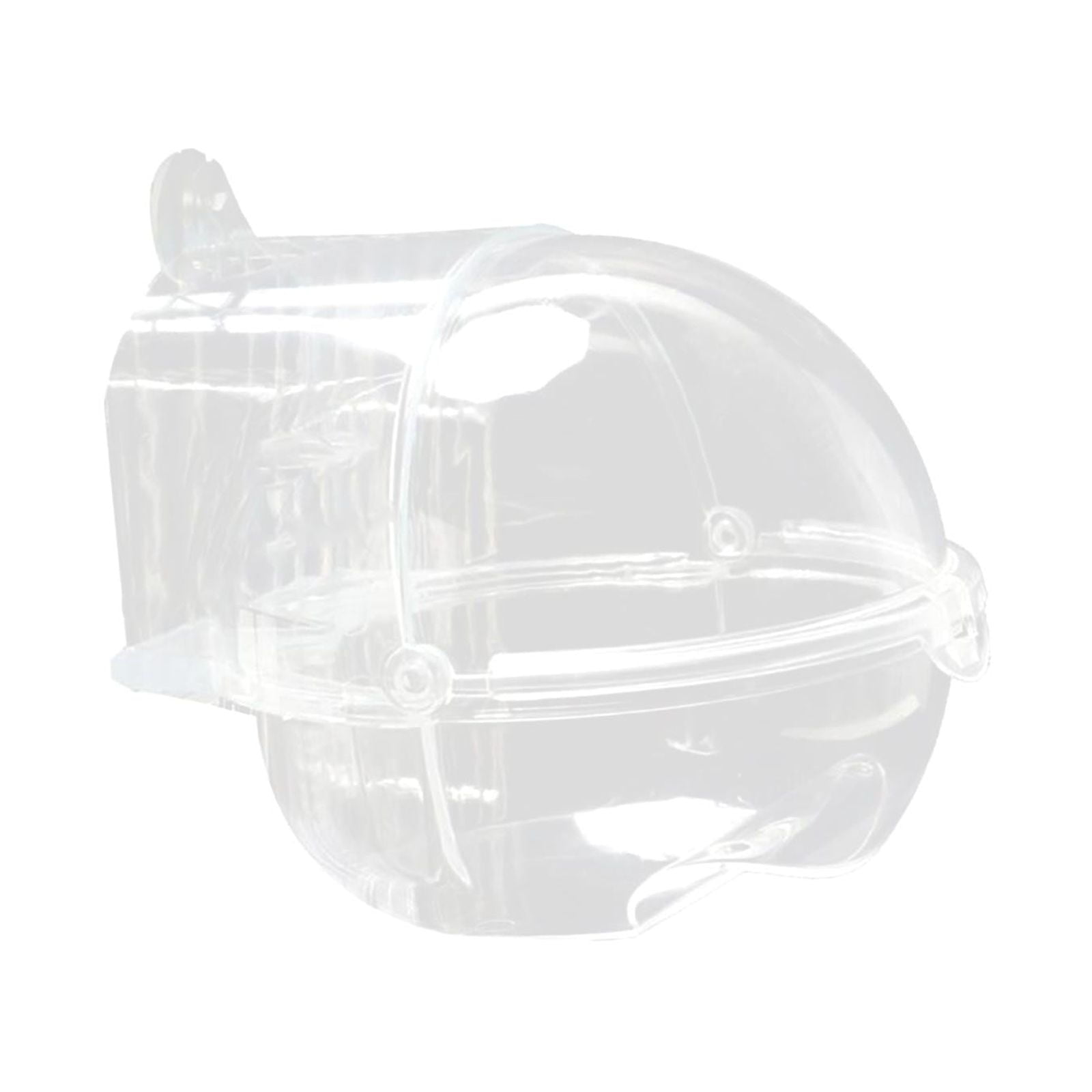 Clear Bird Bath Box Bird Bathing Tub Removable Tray Reusable Bird Bath Bowl