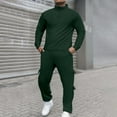 thumbnail image 2 of TIANZEN Men's Casual Solid Color Suit Set Comfortable Business Formal Jacket And Pants Outfit Stylish Wedding Party Wear Suit Men Classic Men Slim Suit, 2 of 7
