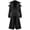Black,1pc, variant on Medieval Halloween Vampire Costume Vintage Long Coat Role Play Outfit For Men Themed Party Masquerade Stage Performance Cosplay Dress Up Historical Event Costume