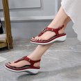 thumbnail image 5 of Jsaierl Orthopedic Sandals for Women Casual Summer Close Toe Sandals Comfortable Arch Support Sandals Fashionable Beach Sandal Size 7.5, 5 of 5