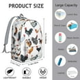 thumbnail image 5 of Waterproof Farm Rooster Backpack, Durable School Bag Featuring Cute Cartoon Hen and Egg Pattern, 5 of 5
