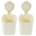 thumbnail image 3 of 2pcs Suction Cup Shower Shelf Shower Basket No-drilling Wall Bucket Toothbrush Organizer, 3 of 9