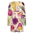 thumbnail image 7 of Women's Printed Kimono Coat – Hand-Tied Floral Chiffon Cover-Up with Bohemian Print | Beach-to-Street Lightweight Layer, 7 of 7