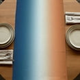 thumbnail image 5 of Orange Blue Ombre Table Runner, Contemporary Abstract Gradient Washable Cotton Linen Table Runners 48 Inches Long, Dresser Scarf Runner for Nightstand/Coffee/End Tables 13''x48'', 5 of 9