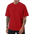 thumbnail image 2 of ibiyuan Men Shirts Mens White T Shirts Crew Casual Short Sleeve Y2k Solid Color Tee Tops Summer Men Tops, 2 of 3