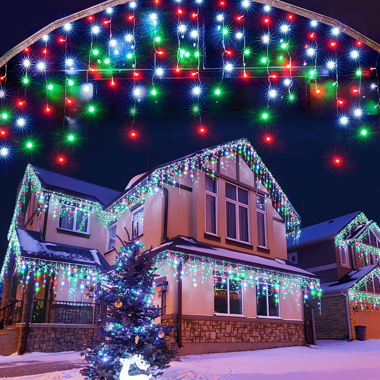 Led Christmas Lights Outdoor Christmas Decorations Hanging Lights