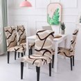 thumbnail image 2 of Chair Covers for Dining Room Set of 4,Stretch Spandex Parsons Chair Slipcovers,Washable Anti-dust Chair Seat Covers for Kitchen,Wedding,Party (Beige, 4 Pack), 2 of 6