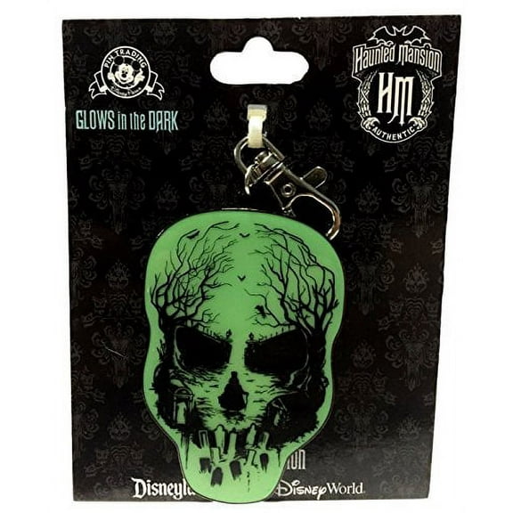 Disney Parks Haunted Mansion Glow in the Dark Lanyard Medal