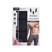 Messi Men's Stretch Boxer Brief Underwear 3-Pack, Sizes S-XL