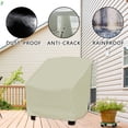 thumbnail image 3 of koolsoo chiwanji Patio Chair Covers Waterproof Seat Covers Furniture Protector Cover Beige S, 3 of 9
