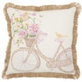 thumbnail image 4 of Colorful Bicycle Print Throw Pillow, 4 of 6