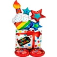 thumbnail image 2 of Stacked Birthday Icons Mylar Balloon - Party Decor - 1 Piece, 2 of 2
