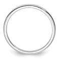 thumbnail image 2 of Auriga Fine Jewelry 14K White Gold 1.2mm Half Round Polished Women's Stackable Band Size 8.5, 2 of 6