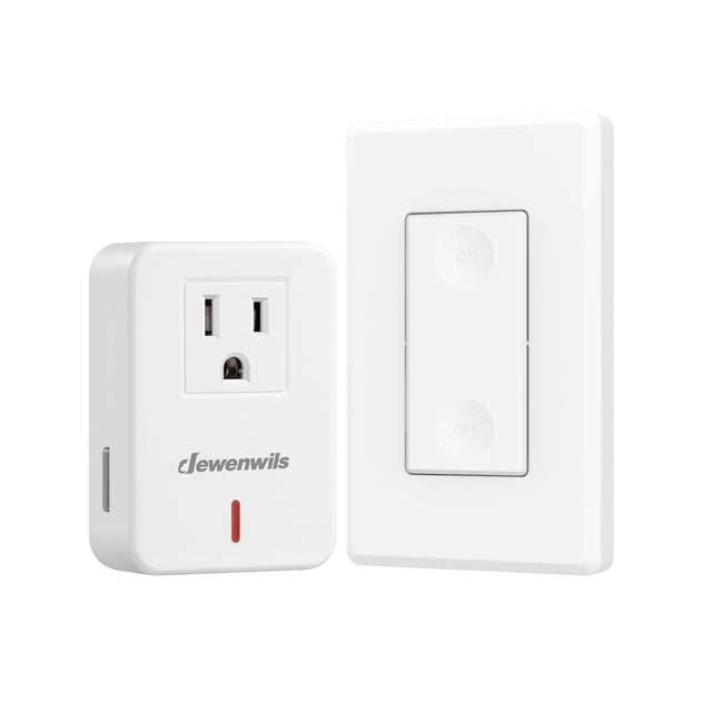 Interruptor de pared inalámbrico DEWENWILS con toma de control remoto