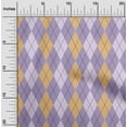thumbnail image 2 of oneOone Velvet Brown Fabric Check Argyle Craft Projects Decor Fabric Printed By The Yard 58 Inch Wide, 2 of 5